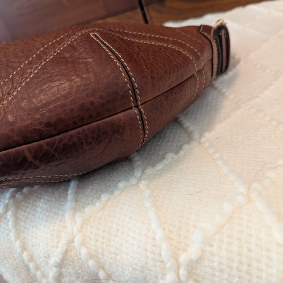 Coach Vtg Dylan Soho Pebbled Leather Hobo Bag Braided Handle - Picture 7 of 12